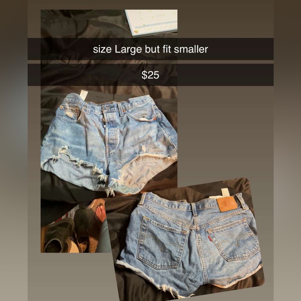 Women's Blue Denim Shorts